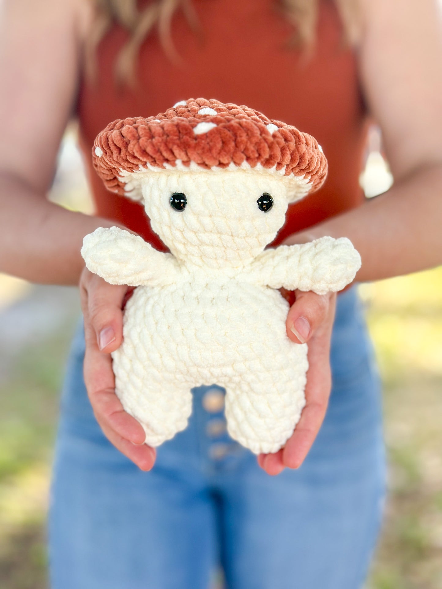 Mushroom Person Handmade Crochet Plushie