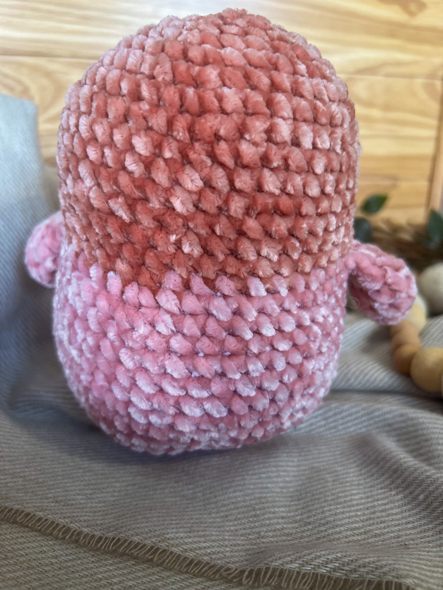 Pink Penguin - Handmade Crochet Plushie