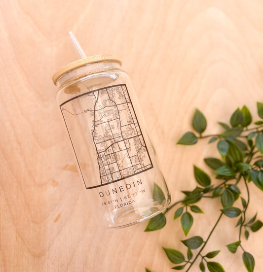 City Map Glass Tumbler