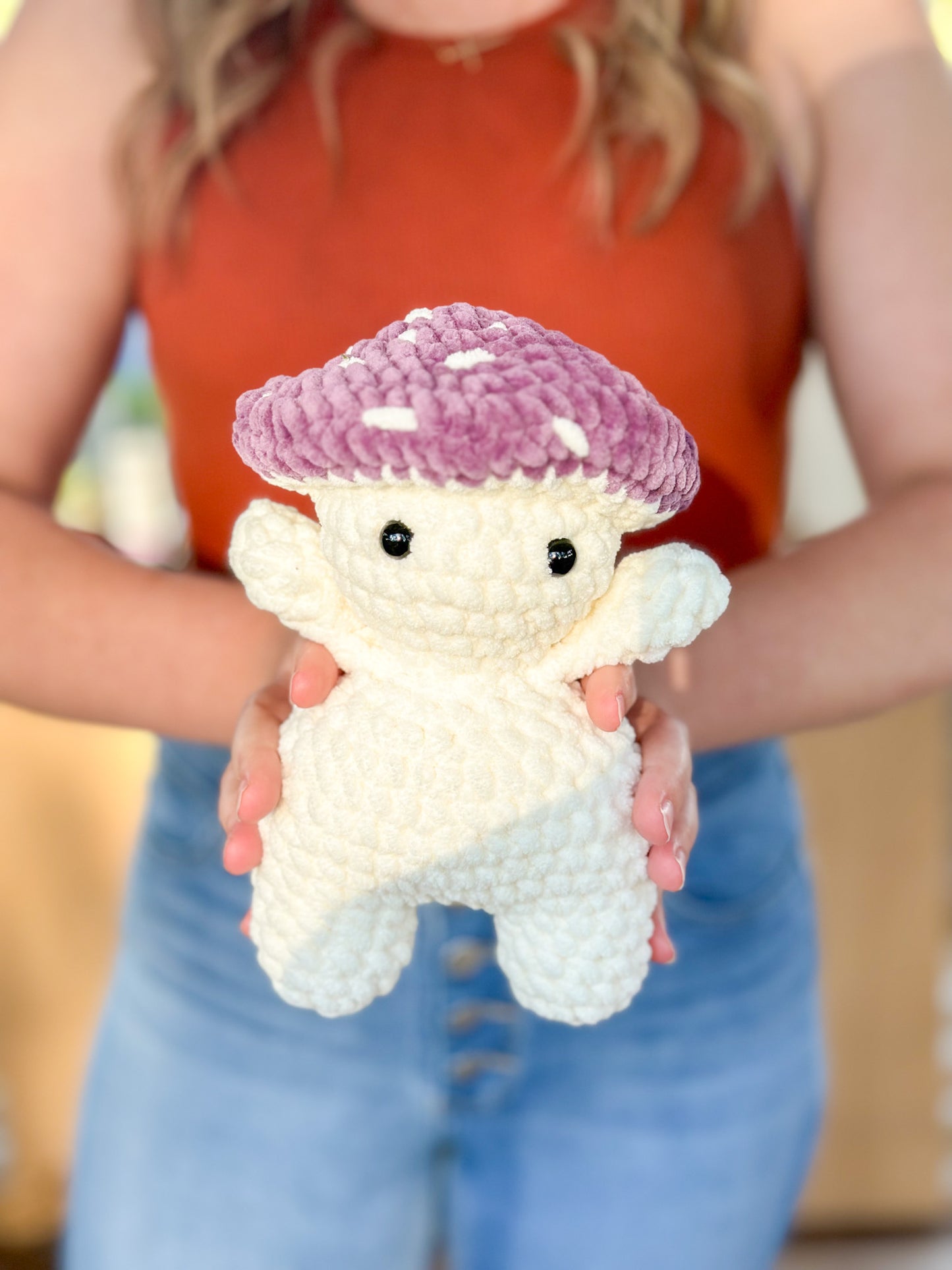 Mushroom Person Handmade Crochet Plushie