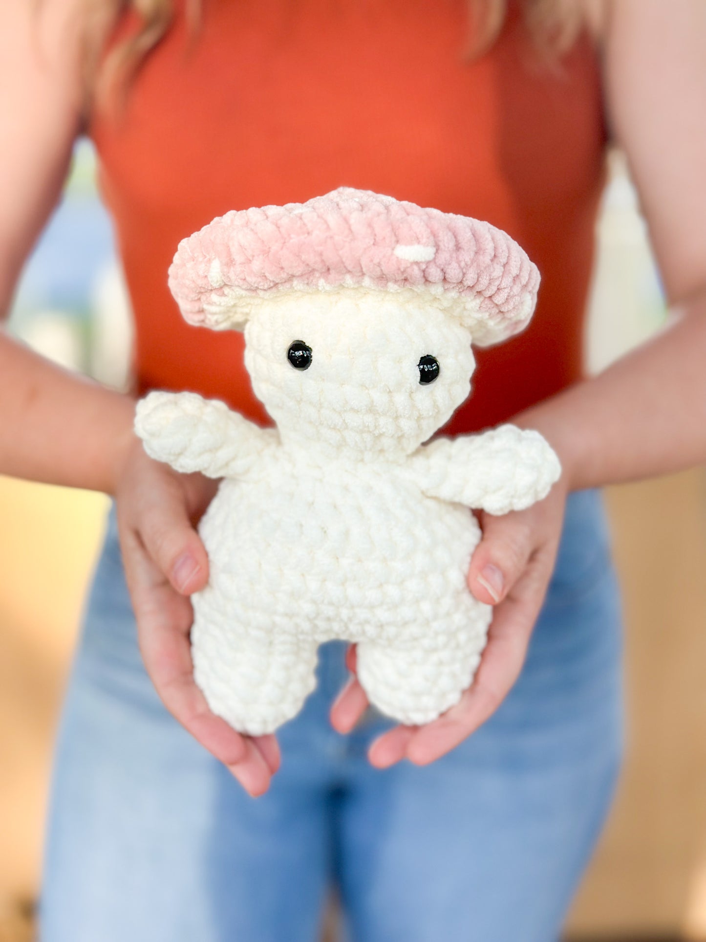 Mushroom Person Handmade Crochet Plushie