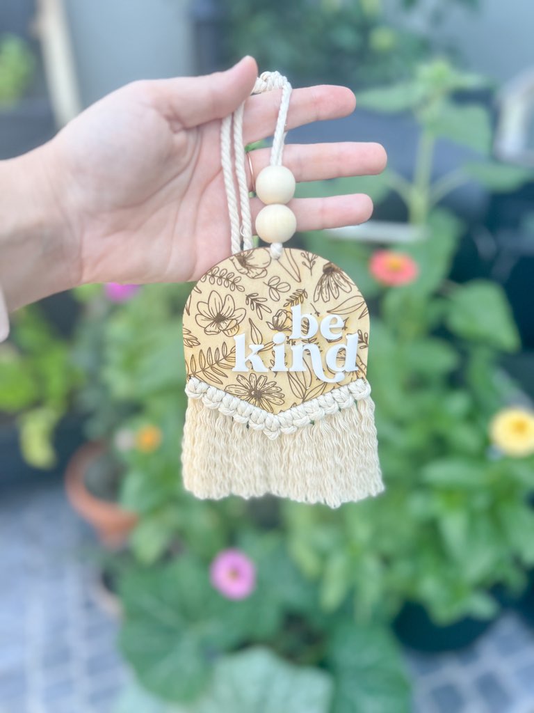 Be Kind Car Charm