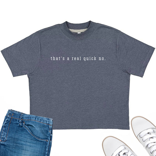 REAL QUICK NO T-SHIRT knotsandnook