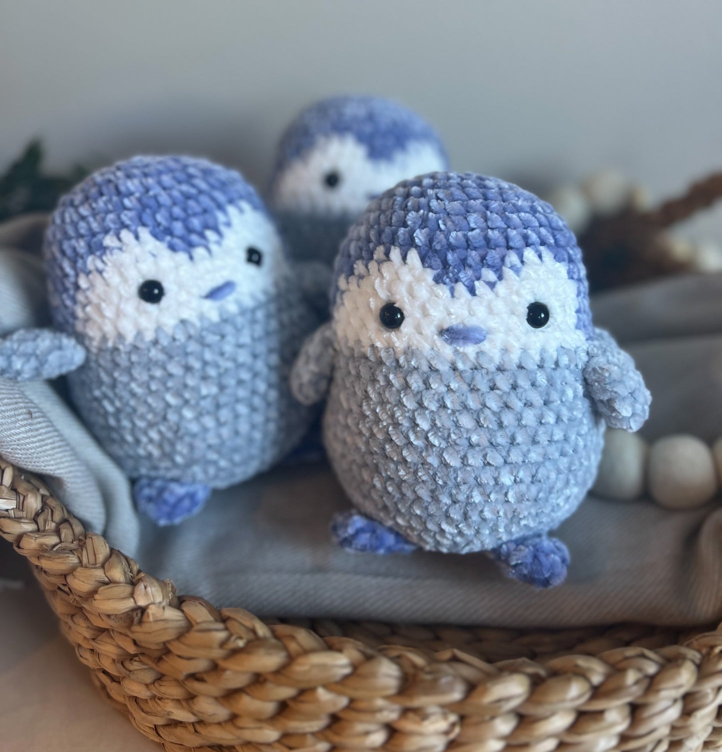 Blue Penguin - Handmade Crochet Plushie