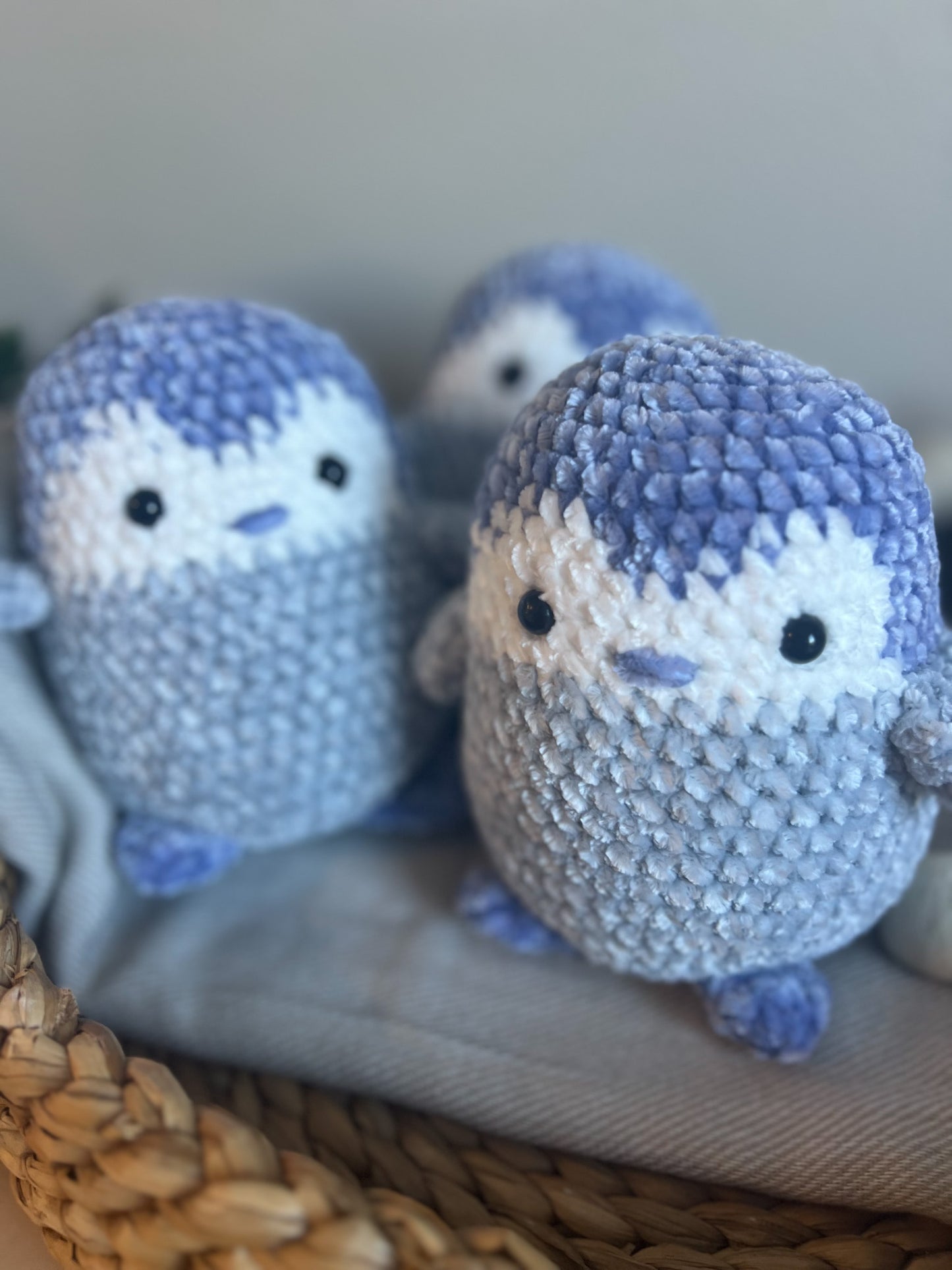 Blue Penguin - Handmade Crochet Plushie