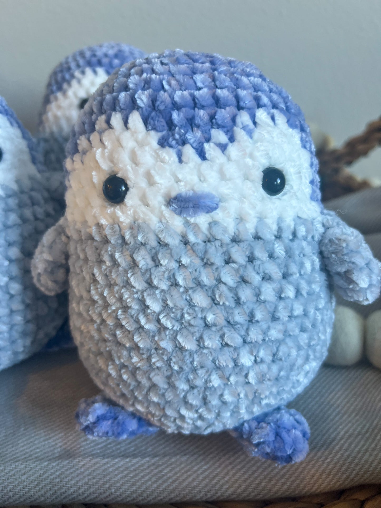 Blue Penguin - Handmade Crochet Plushie