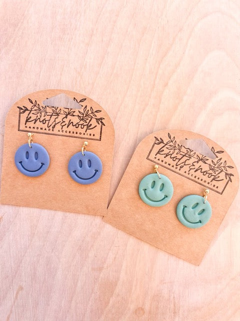 Hippie Smiley Face Earrings