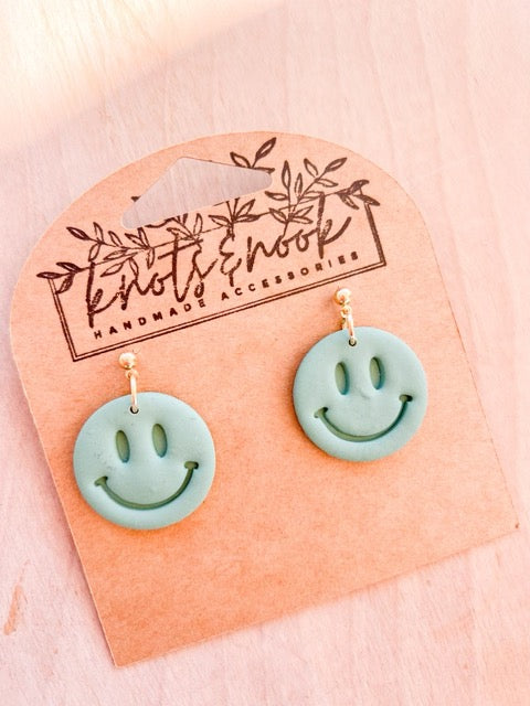 Hippie Smiley Face Earrings